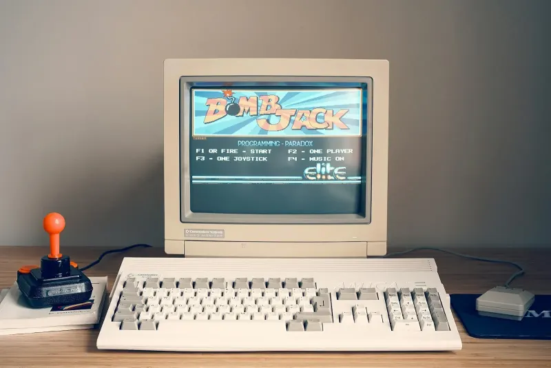 Computer on a desk